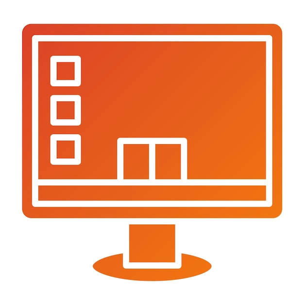 Estilo de icono de escritorio de diseño vectorial