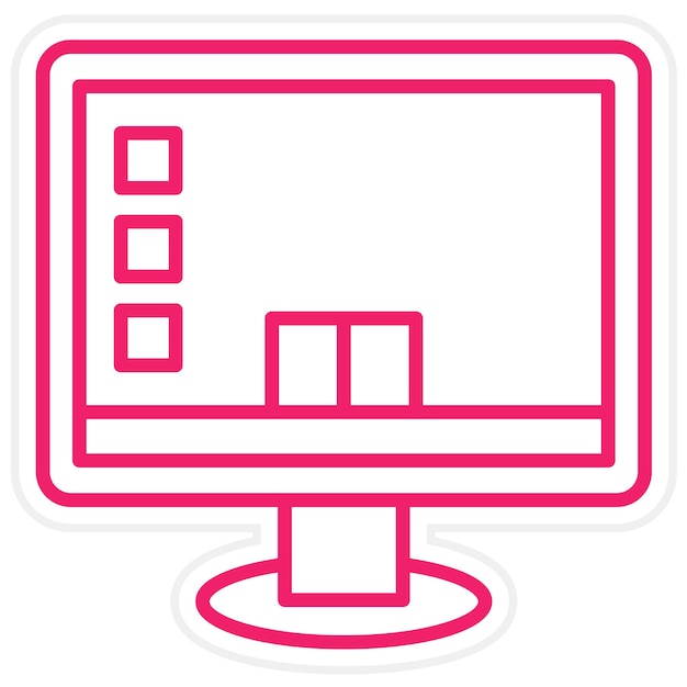 Estilo de icono de escritorio de diseño vectorial