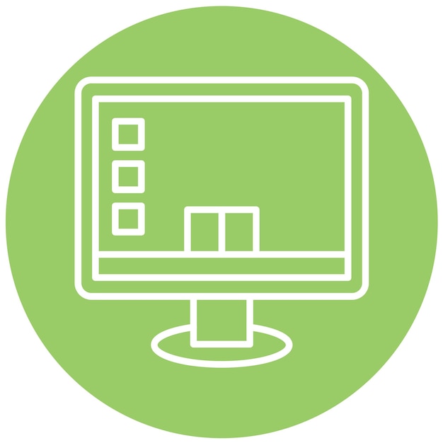 Estilo de icono de escritorio de diseño vectorial