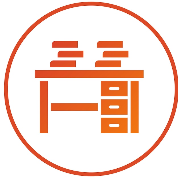 Estilo del icono del escritorio de diseño vectorial