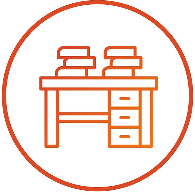 Estilo del icono del escritorio de diseño vectorial