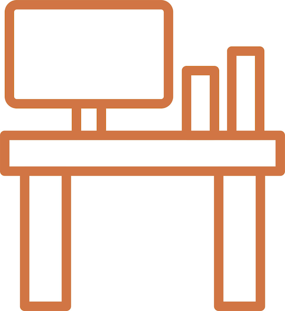 Estilo del icono del escritorio de diseño vectorial