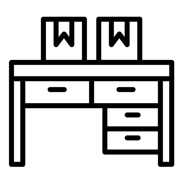 Estilo del icono del escritorio de envío de diseño vectorial