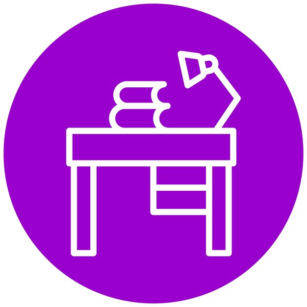 Estilo del icono del escritorio de estudio de diseño vectorial