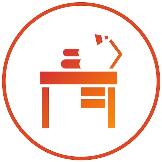 Estilo del icono del escritorio de estudio de diseño vectorial