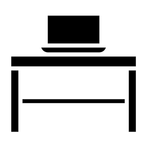 Estilo de icono de escritorio portátil de diseño vectorial