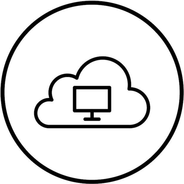 Estilo de icono de escritorio virtual de diseño vectorial