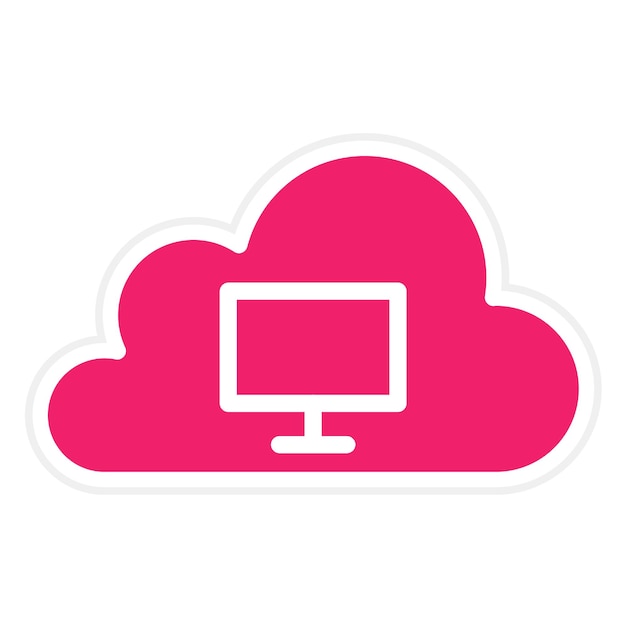 Estilo de icono de escritorio virtual de diseño vectorial