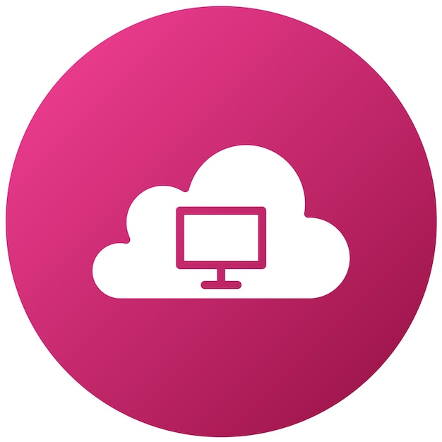 Estilo de icono de escritorio virtual de diseño vectorial