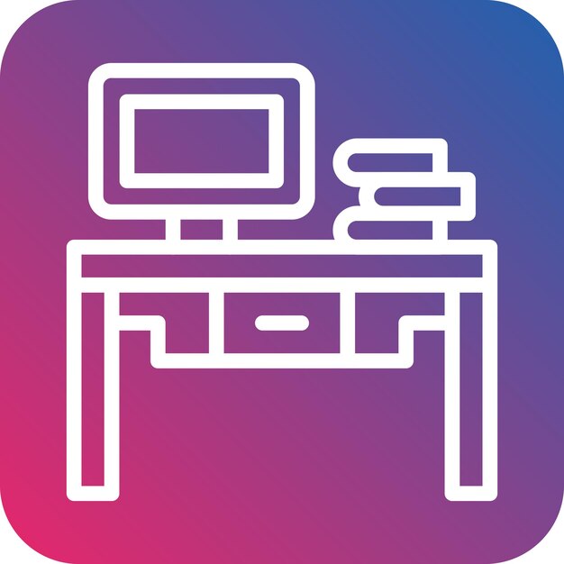 Vector estilo del icono del escritorio