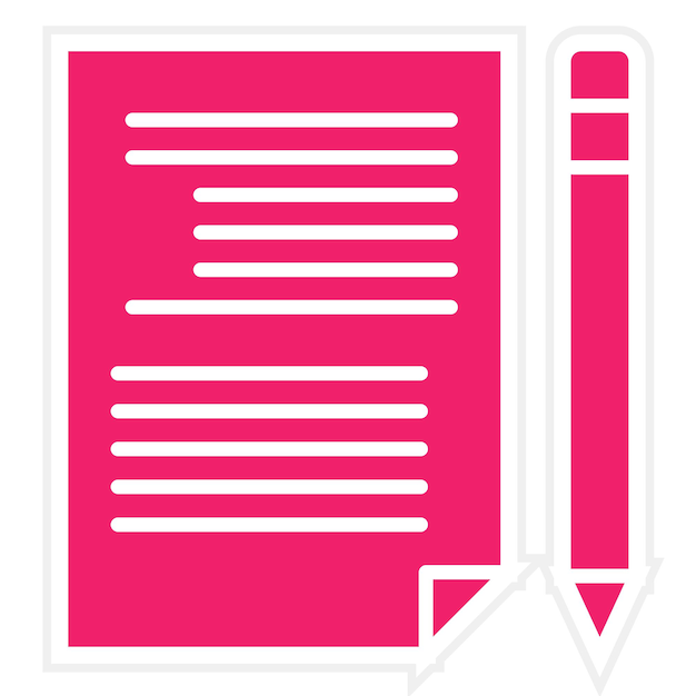 Estilo de icono de escritura de diseño vectorial