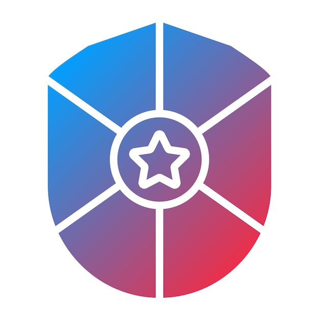 Estilo del icono del escudo de la policía