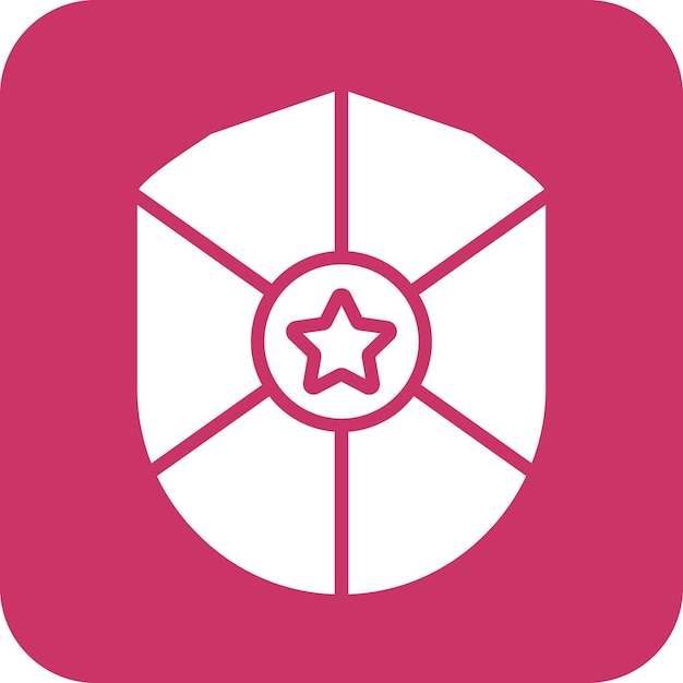 Estilo del icono del escudo de la policía