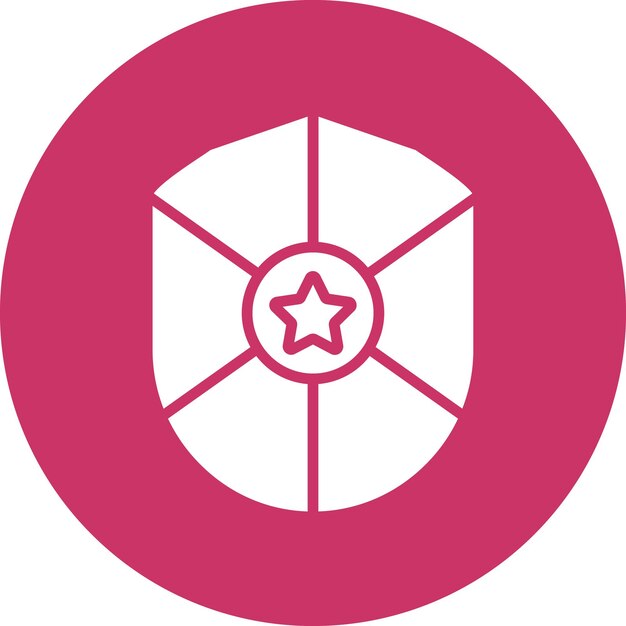 Estilo del icono del escudo de la policía