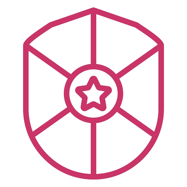 Estilo del icono del escudo de la policía