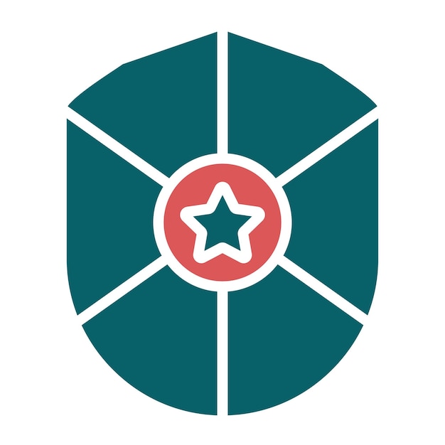 Estilo del icono del escudo de la policía