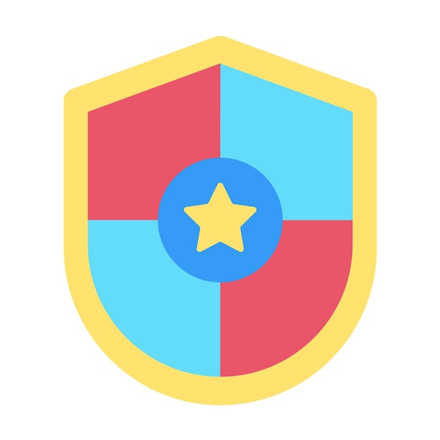 Estilo del icono del escudo de la policía