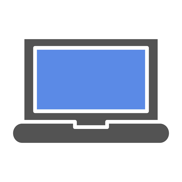 Estilo del icono de la escuela de diseño vectorial de portátiles