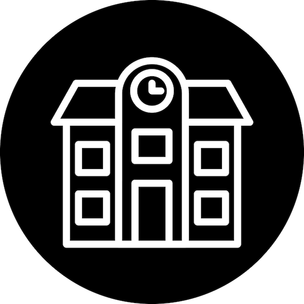 Estilo de icono de la escuela de diseño vectorial
