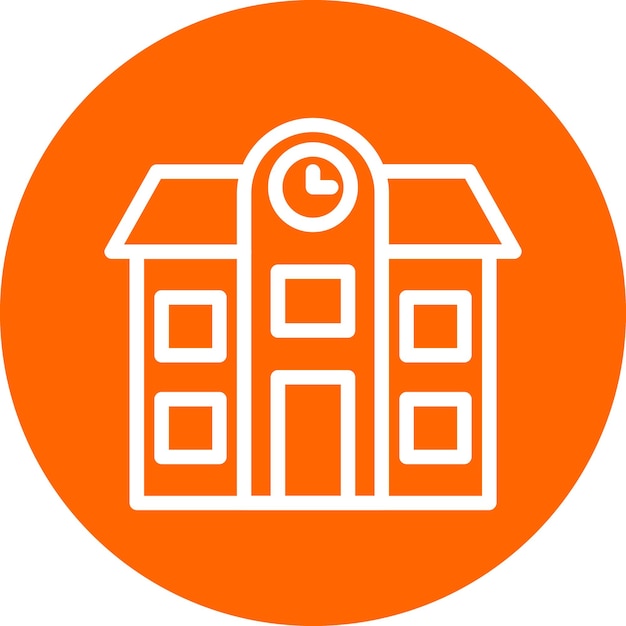 Estilo de icono de la escuela de diseño vectorial