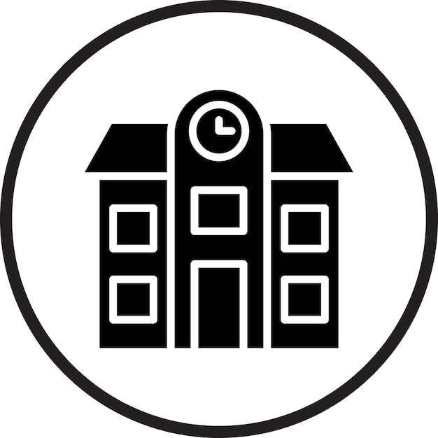 Estilo de icono de la escuela de diseño vectorial