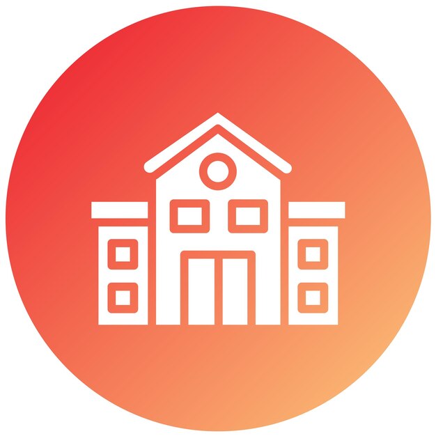 Estilo de icono de la escuela de diseño vectorial