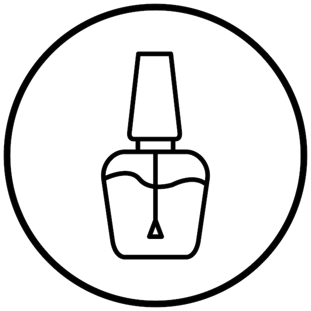 Estilo del icono del esmalte de uñas