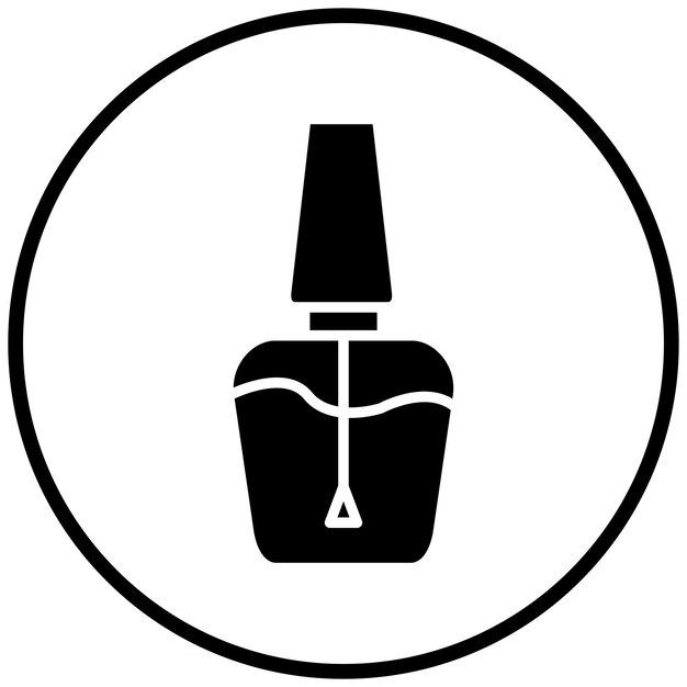 Estilo del icono del esmalte de uñas