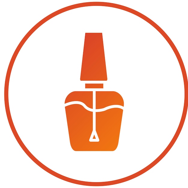 Estilo del icono del esmalte de uñas