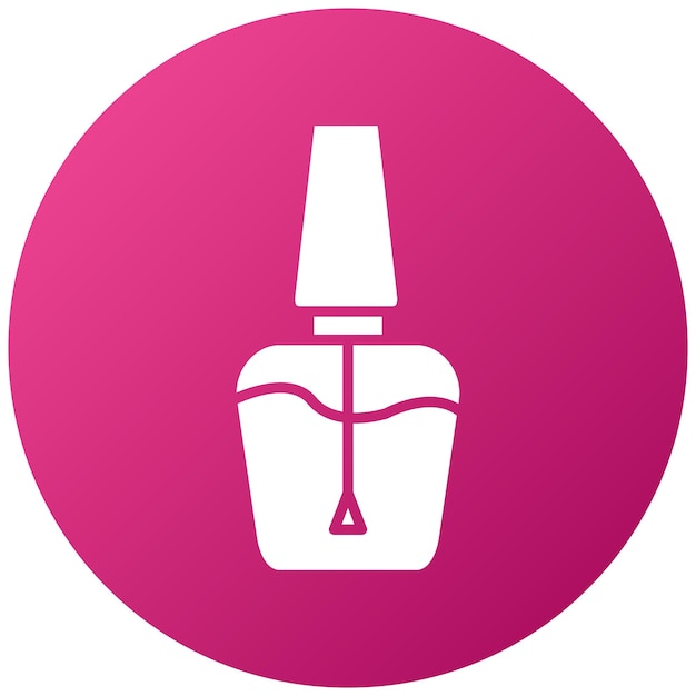 Estilo del icono del esmalte de uñas