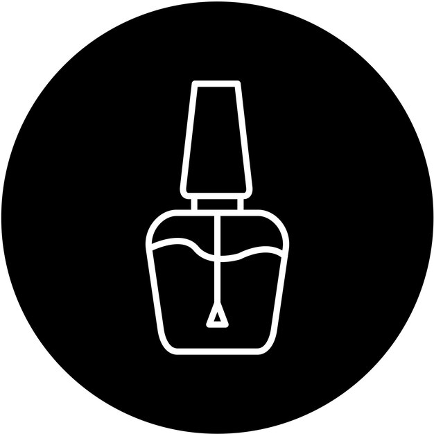 Estilo del icono del esmalte de uñas