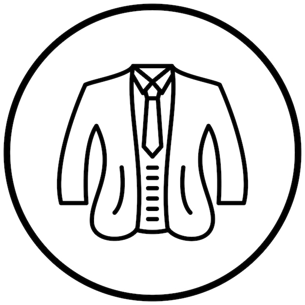 Estilo del icono del esmoquin