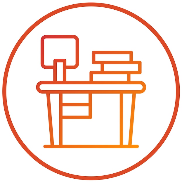Estilo del icono del espacio de trabajo de diseño vectorial