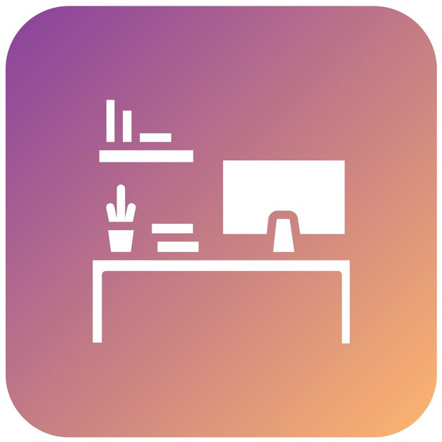 Estilo del icono del espacio de trabajo de diseño vectorial