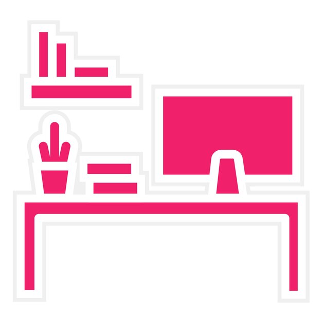 Estilo del icono del espacio de trabajo de diseño vectorial