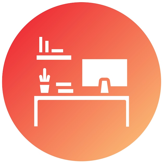Estilo del icono del espacio de trabajo de diseño vectorial