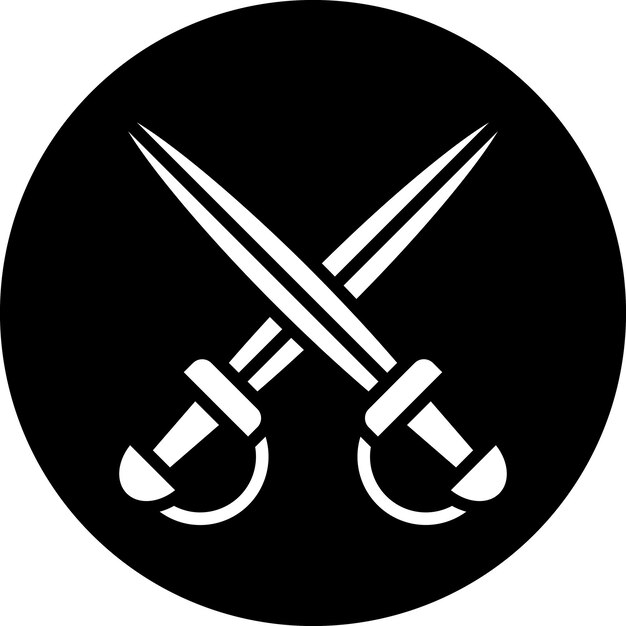 Estilo del icono de las espadas