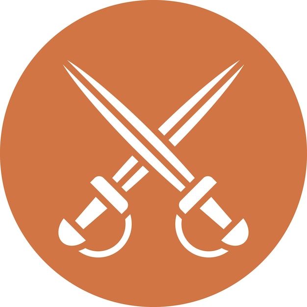 Estilo del icono de las espadas