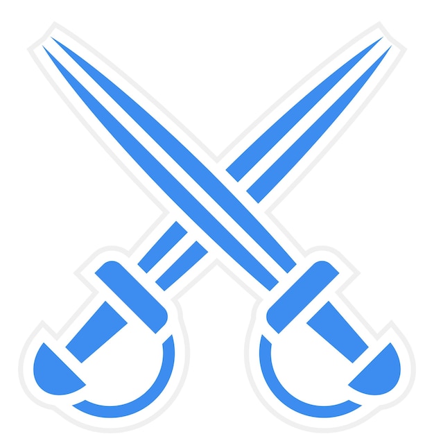 Estilo del icono de las espadas