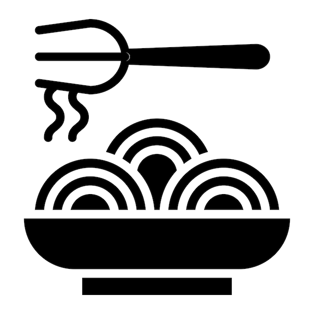 Estilo del icono del espagueti