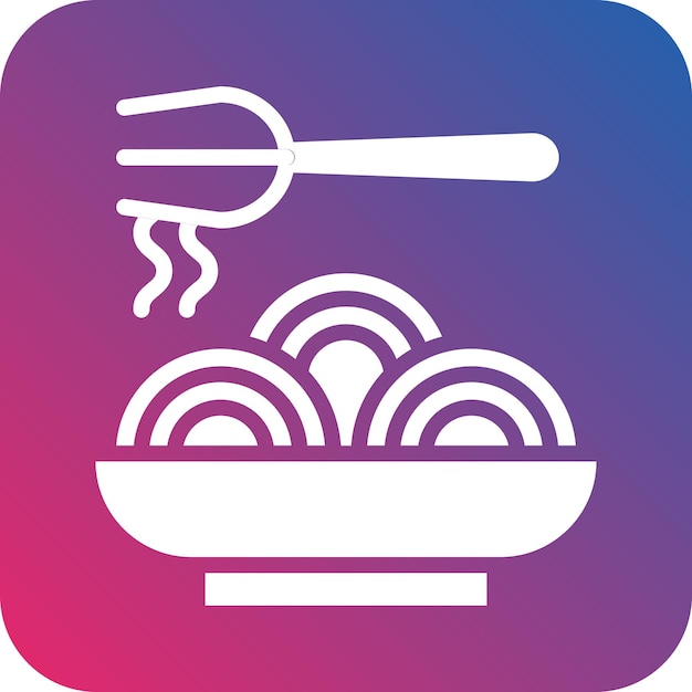 Estilo del icono del espagueti