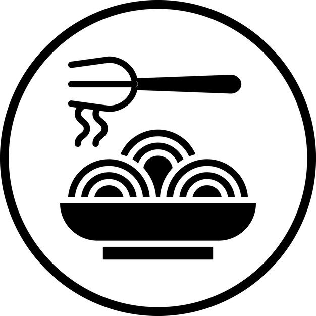 Estilo del icono del espagueti