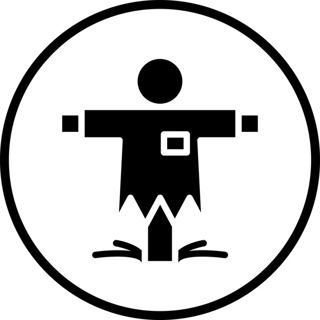 Estilo del icono del espantapájaros