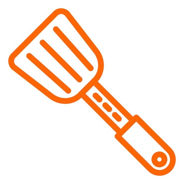 Estilo del icono de la espátula de diseño vectorial