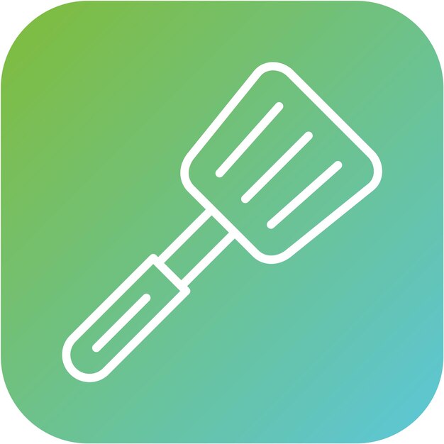 Estilo del icono de la espátula de diseño vectorial