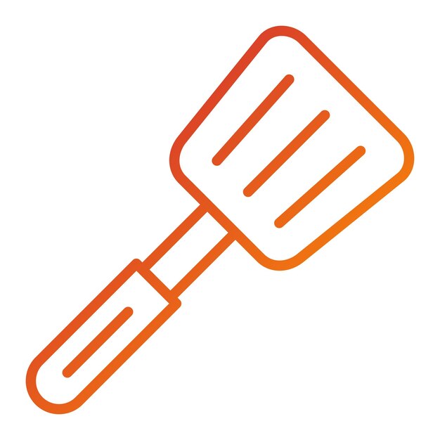 Estilo del icono de la espátula de diseño vectorial