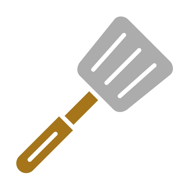 Estilo del icono de la espátula de diseño vectorial