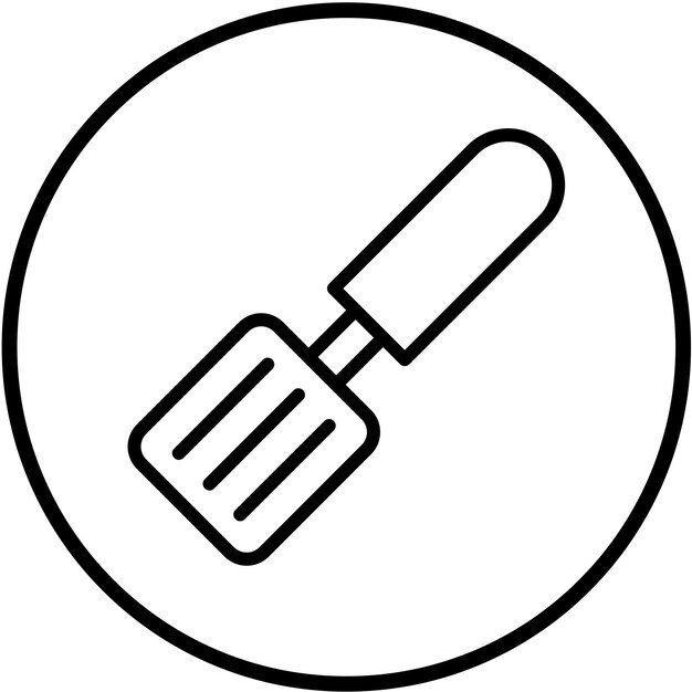 Estilo del icono de la espátula de diseño vectorial