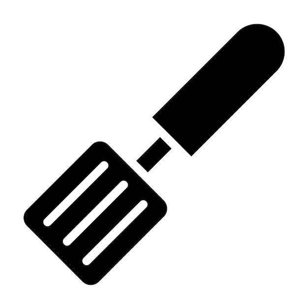 Estilo del icono de la espátula de diseño vectorial