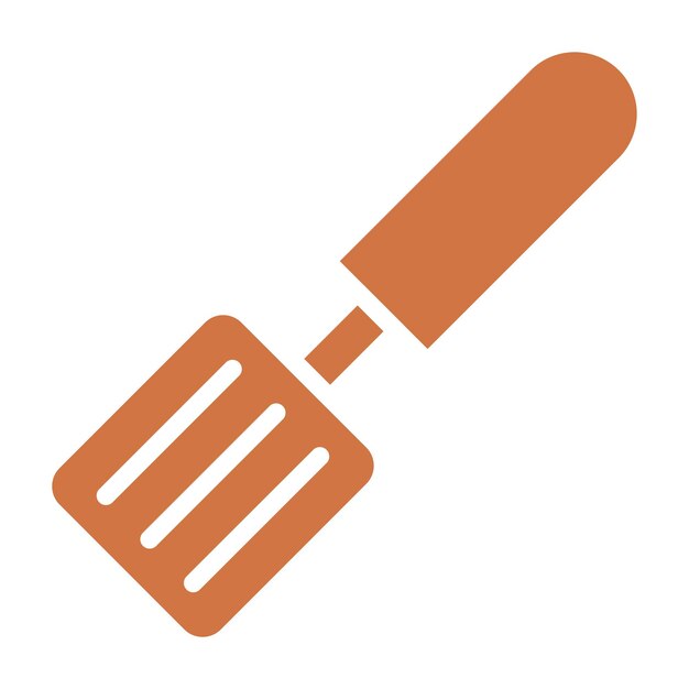 Estilo del icono de la espátula de diseño vectorial